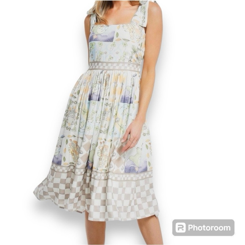 Studio Ghibli My Neighbor Totoro Mosaic Midi Dress